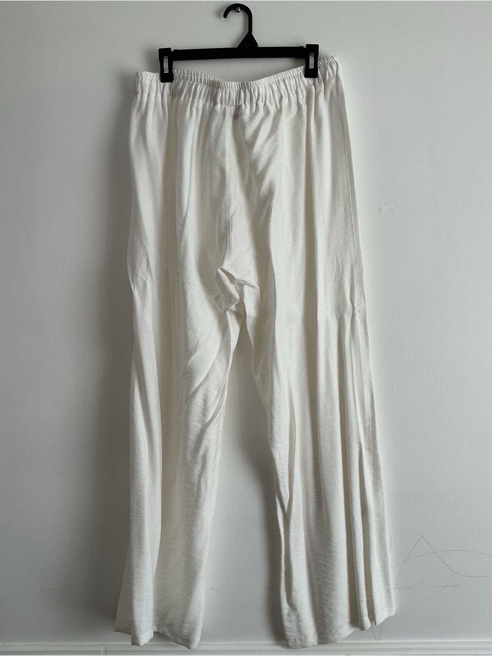 Women's Wide-Leg Drawstring Pants - White - Picture 2 of 7
